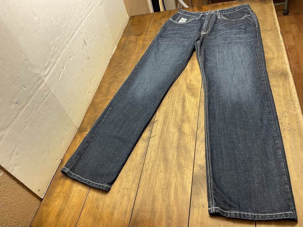 Cinch Up Mens Dark Wash Straight Leg Western Jeans 32x34